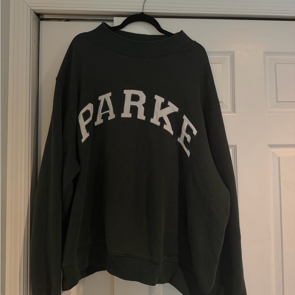 Dark Green 'PARKE' Crewneck Sweatshirt - Women's Scoop/Crew
